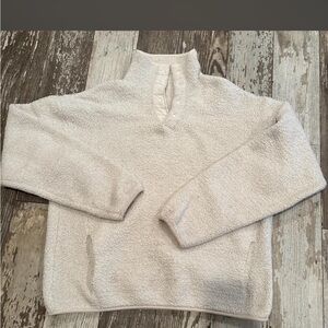 SKIMS Cozy Ivory Sherpa Pullover